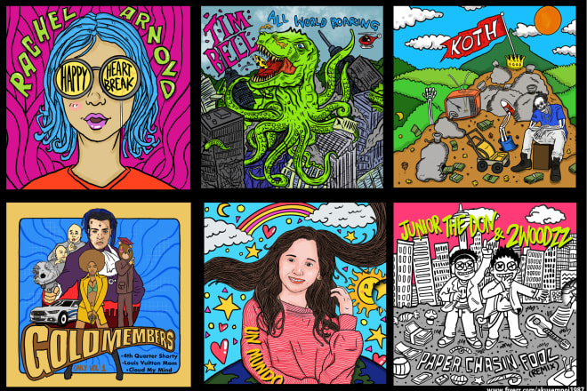 I will do single or album cover art for spotify and itunes