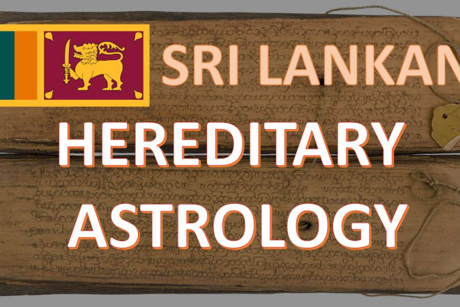 I will do sri lankan traditional astrology reading