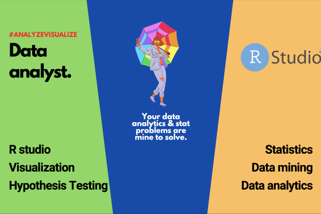 I will do statistics, r programming, r studio projects