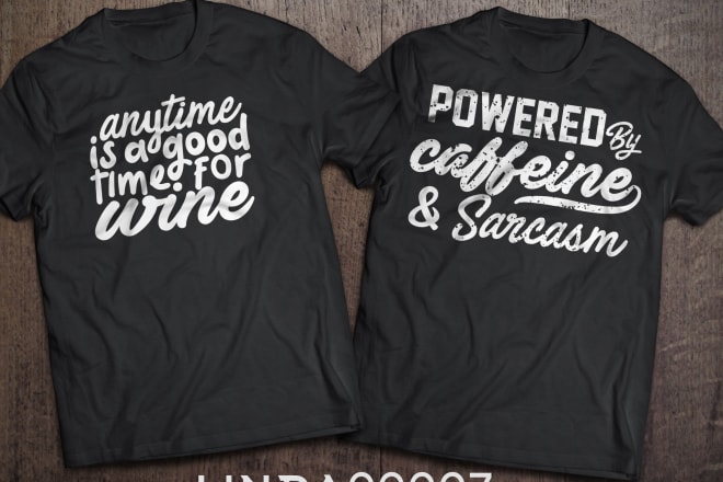 I will do trendy typographic t shirt design