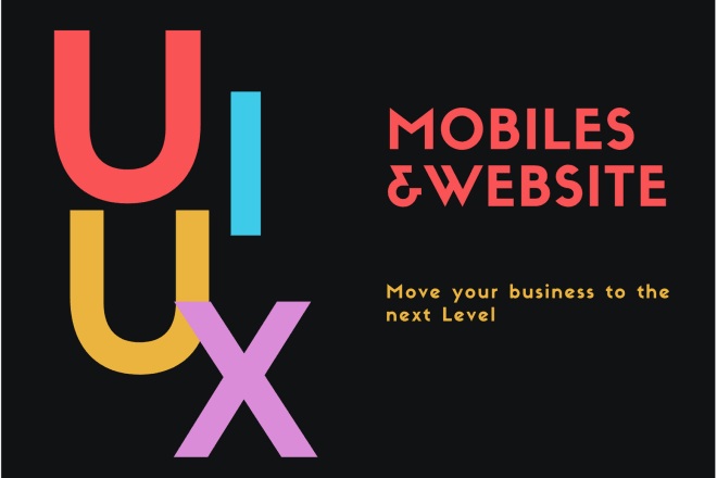 I will do ui ux design for your web or mobile app