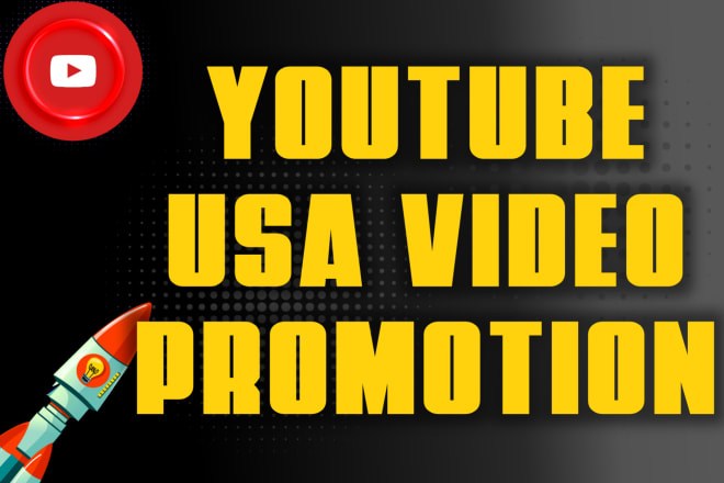 I will do USA youtube video promotion targeted real audience