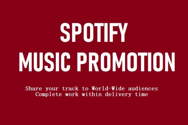 I will do viral spotify music promotion