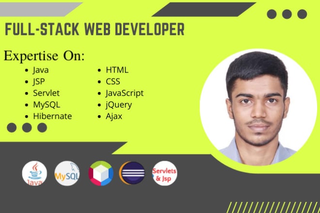 I will do web app in java,jsp,servlet,mysql, hibernate,html,css,js