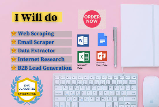 I will do web scraper, email scraper, data scraper, email extractor, data extractor