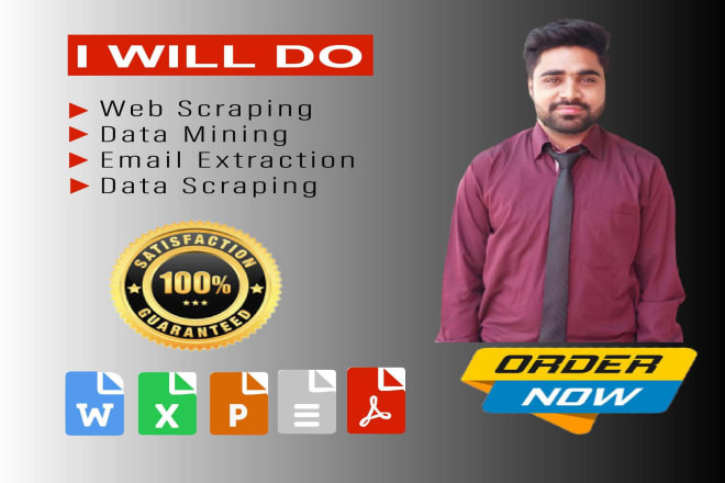 I will do web scraper, web scraping, data mining, email scraping and data extraction