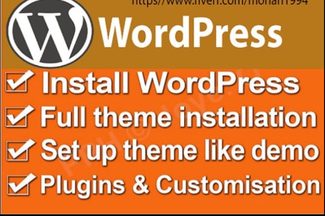 I will do word press customization or word press theme customization