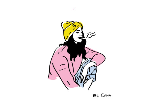 I will draw a line art illustration in my style