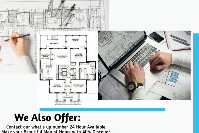 I will draw architectural drawing in autocad