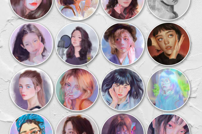 I will draw gorgeous digital hand drawn portrait with oil painting from photo
