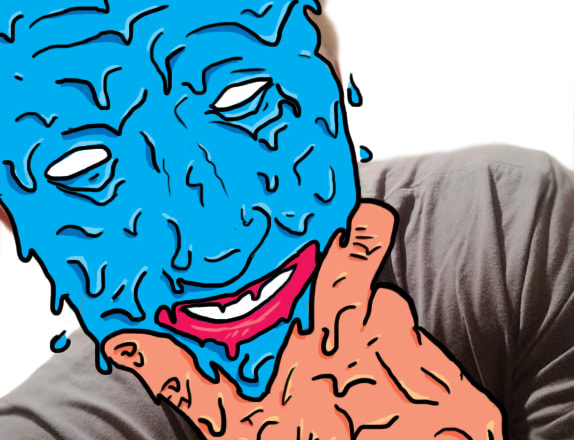 I will draw grime themed art of you