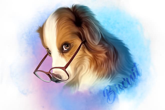 I will draw realistic portrait of your cat, dog