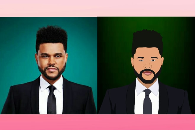 I will draw simple cartoon portrait from your photo