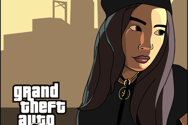 I will draw you as a gta sa character