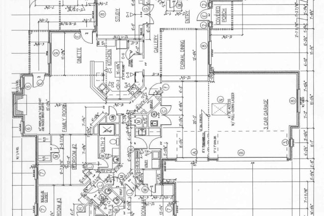 I will drawing your floor plan in auto cad