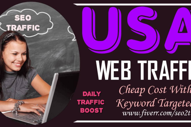 I will drive usa web traffic through social media