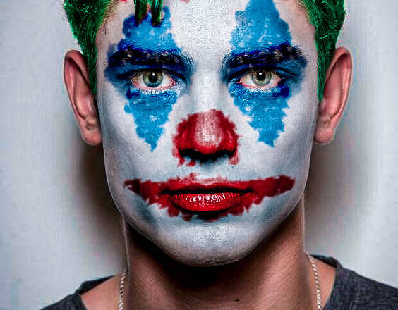 I will edit your photo into joker face makeup