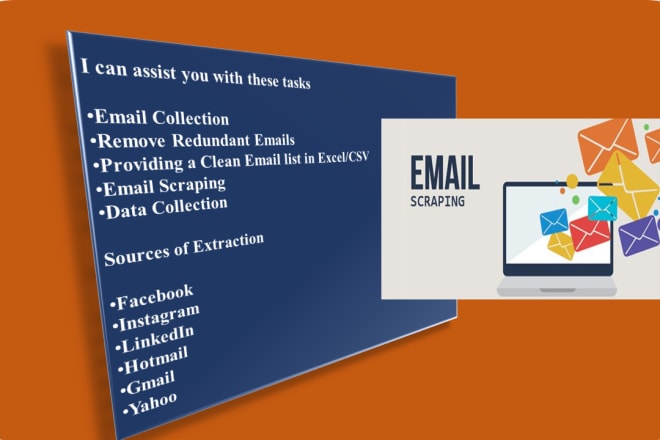 I will email extractor from facebook, instagram and linkedin
