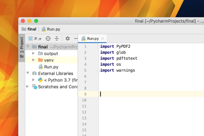 I will extract data from doc, pdf and excel files using python