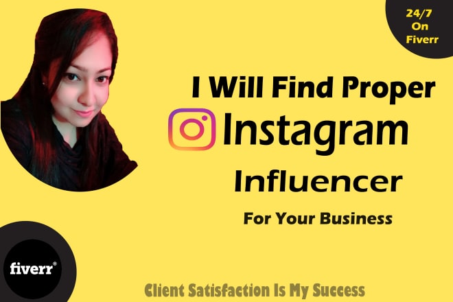 I will find best niche relevant list of instagram influencers