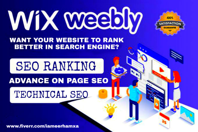 I will fix and improve site SEO in weebly, wix or squarespace