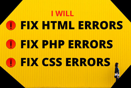 I will fix html errors, css errors, php errors and wordpress errors