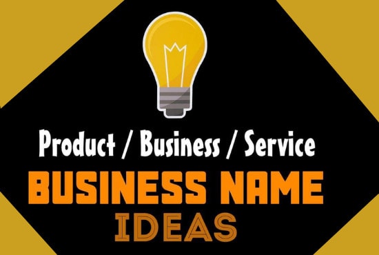 I will generate unique business, brand, company name and slogan