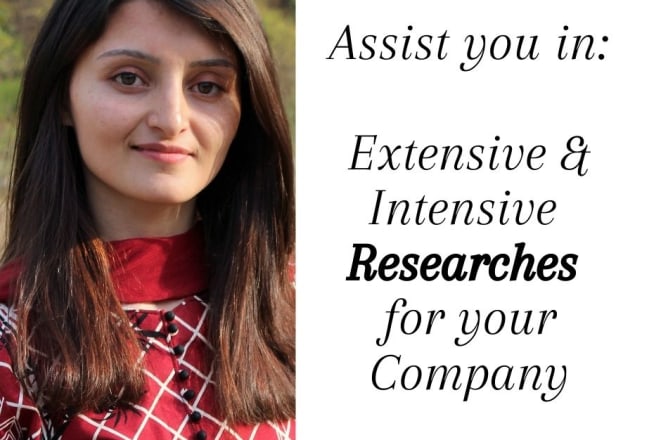 I will help you in extensive researches