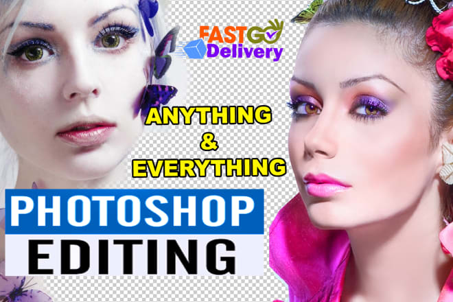 I will image or photo editing with photoshop fast