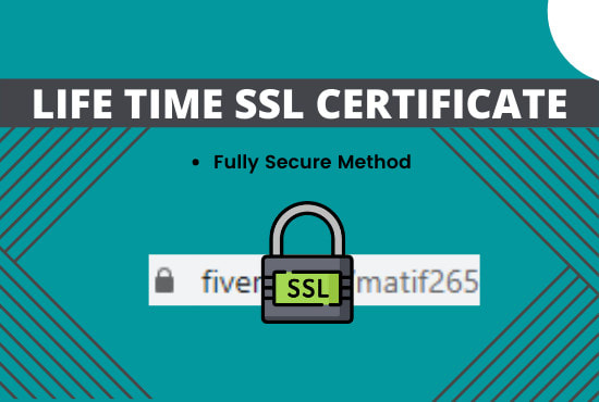 I will install lifetime SSL certificate in just 1 hour