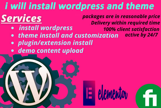 I will install your wordpress website theme and import demo content