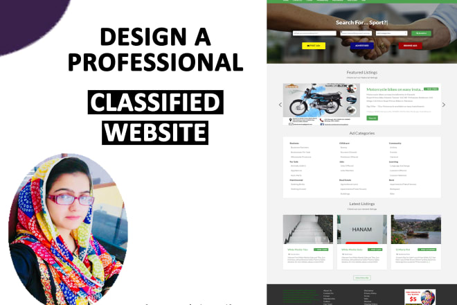 I will make a classified listings website