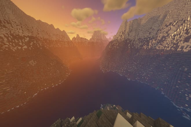 I will make a custom terrain map in minecraft