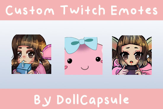 I will make adorable chibi customized emotes