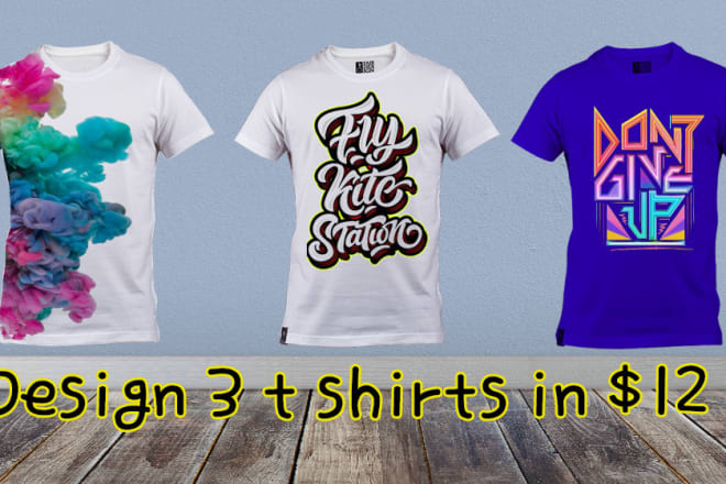 I will make amazing tee shirts designs