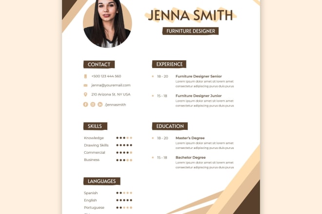 I will make attractive cv writing, create resume or edit resume