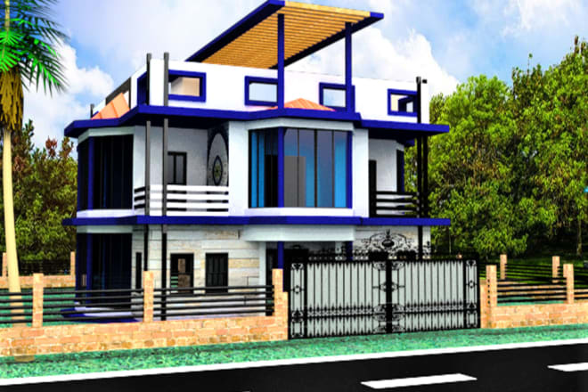 I will make exterior design plan at low cost