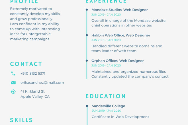 I will make eye catching resumes