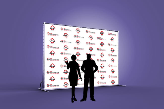 I will make logo step repeat banner for you