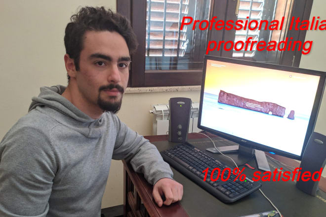 I will make perfect italian proofreading and copy editing