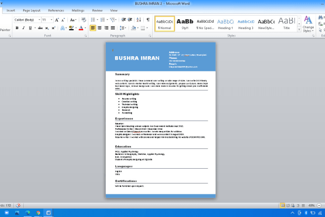 I will make professional, customized resume