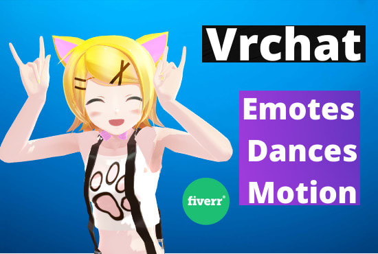 I will make vrchat emotes motion for your avatar