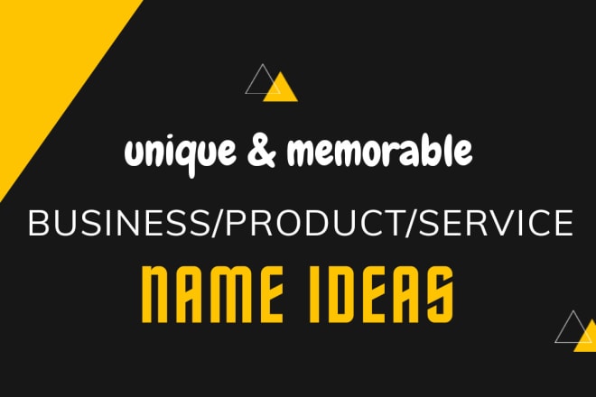 I will new unique name,slogan and domain name idea