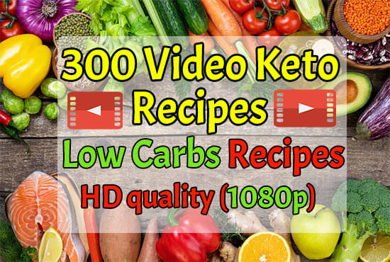 I will offer 300 keto video recipes with your logo