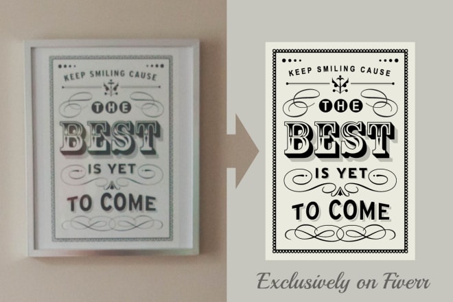 I will professionally recreate your poster, business card, etc