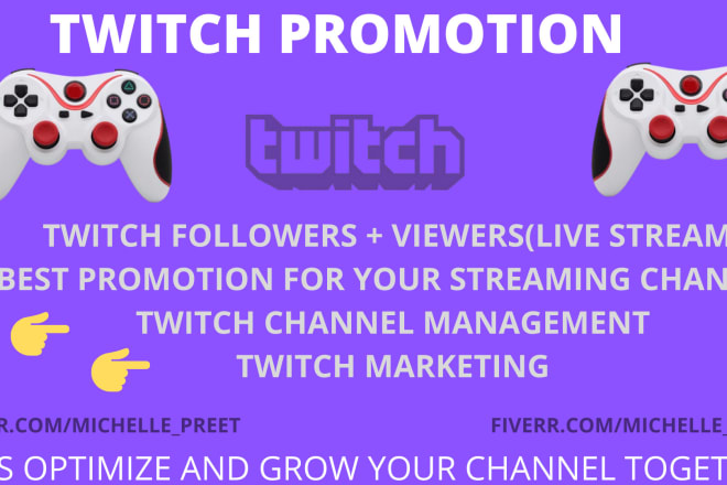 I will promote your twitch channel and bring live viewers to your twitch channel