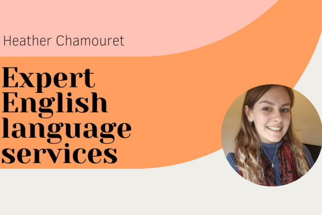 I will proofread and edit to high standard as a native english speaker