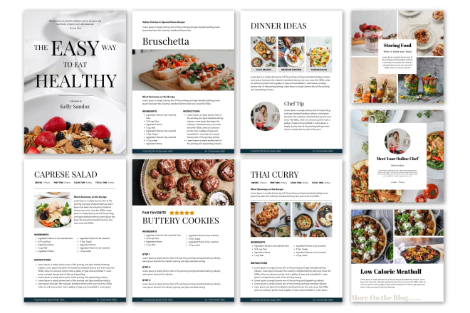 I will provide a cookbook recipe template in canva
