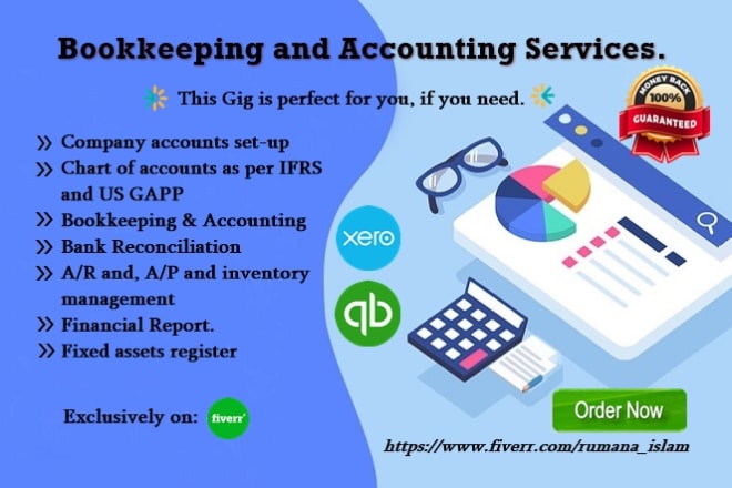 I will provide bookkeeping service in quickbooks online and xero