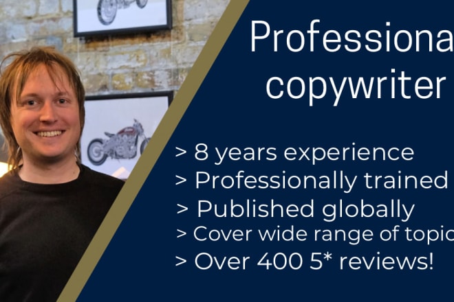 I will provide compelling copywriting for articles and websites